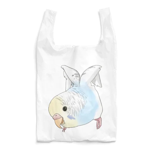 ご機嫌羽セキセイインコちゃん【まめるりはことり】 Reusable Bag