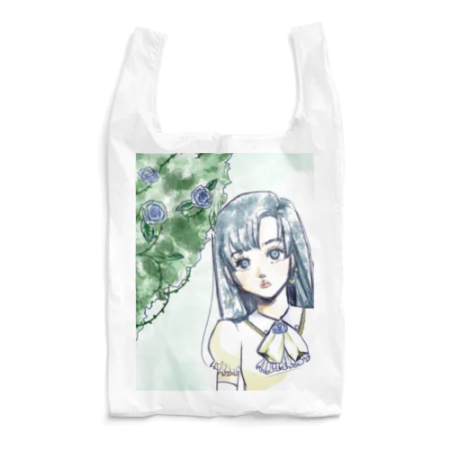 青薔薇と少女 Reusable Bag