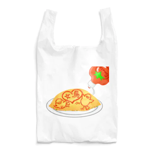 ラブ文鳥オムライス Reusable Bag