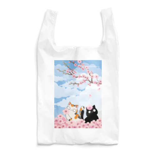 猫と花 Reusable Bag