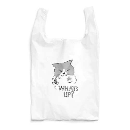 What's up? ハチワレ猫くん Reusable Bag