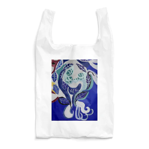 紺碧の葉魚と花❶ Reusable Bag