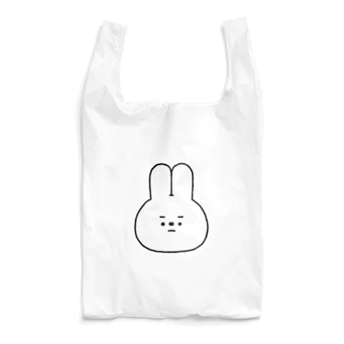 量産うさぎ まゆげ ver.ホワイト Reusable Bag