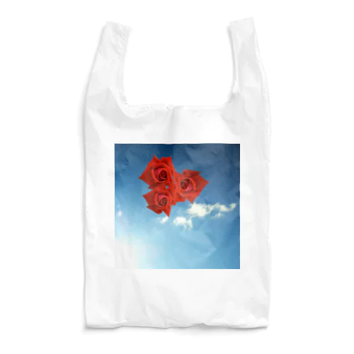 青い空と赤い薔薇 Reusable Bag