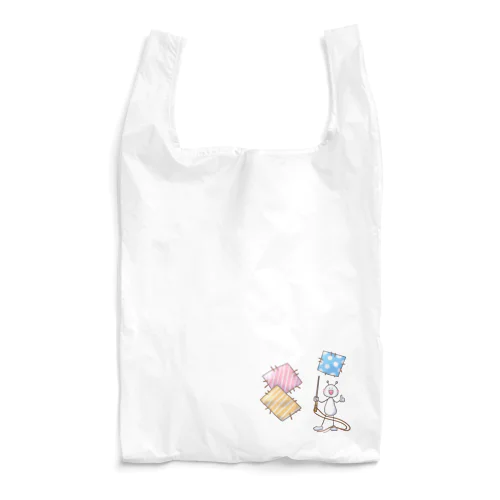 パッチワークうちうじんくん Reusable Bag