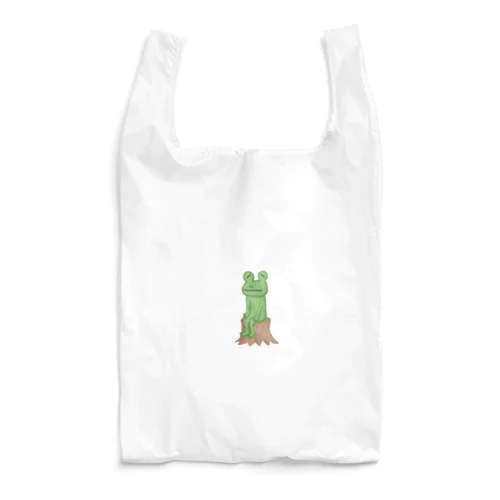 カエルさん 切り株 Reusable Bag