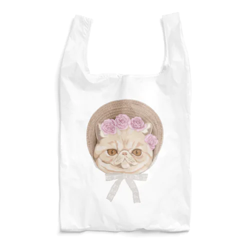 Exotic shorthair×ボンネット帽 Reusable Bag