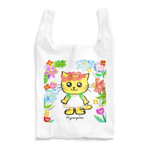 お花のうるにゃん（ぜんしん） Reusable Bag