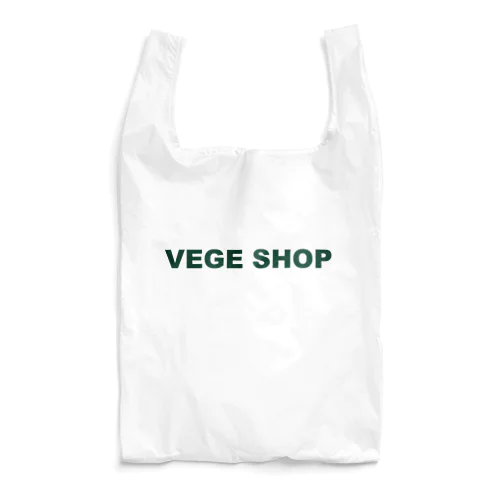 VEGE SHOP 緑文字 Reusable Bag