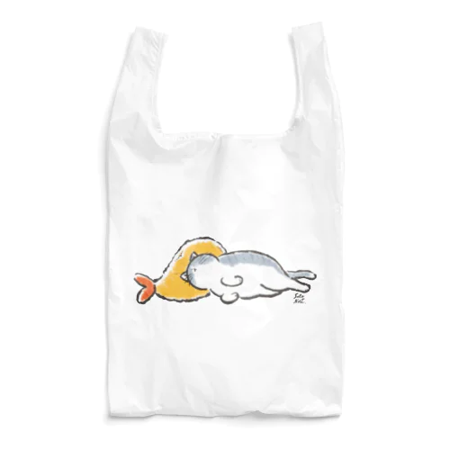 ピスピスゆーて寝るネコ【サバ白】 Reusable Bag