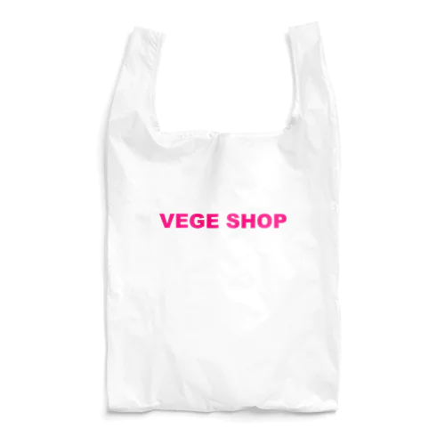 VEGE SHOP ピンク文字 Reusable Bag