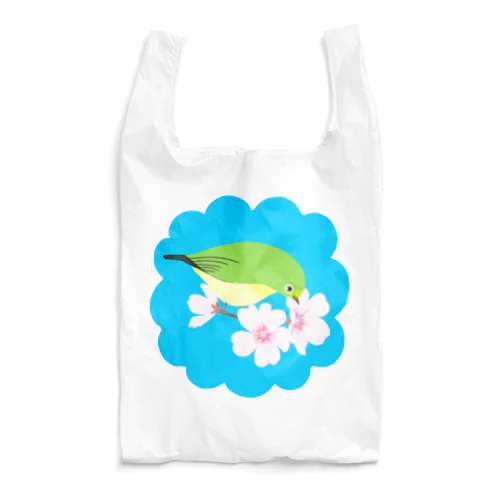 桜とメジロさん Reusable Bag