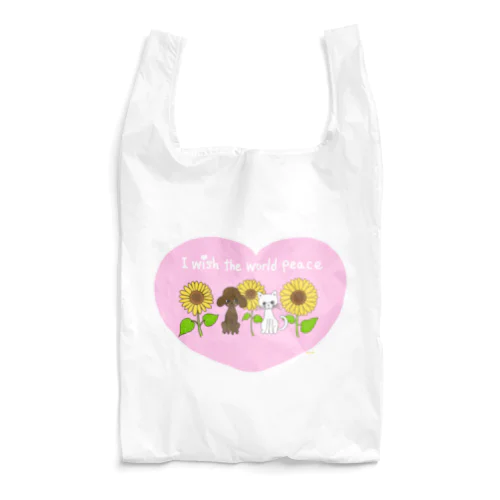 ウクライナ🇺🇦　ピンクハート Reusable Bag