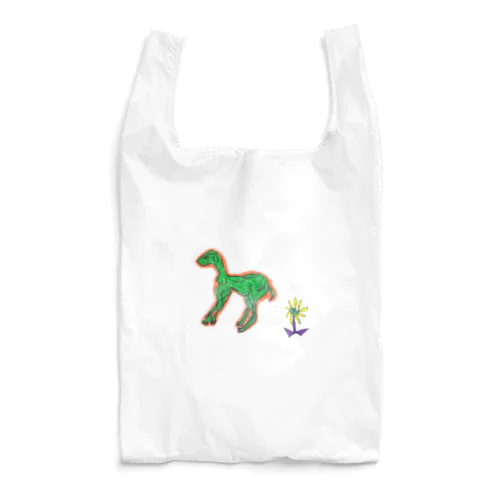フラワーダイナソー Reusable Bag