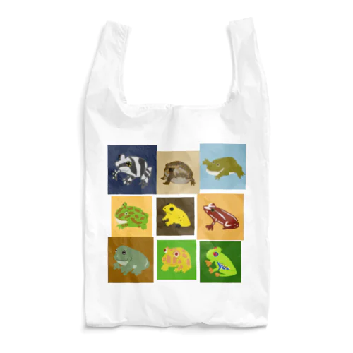 カエルの集い Reusable Bag