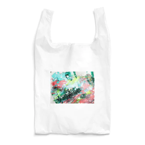 水色×ピンク×最高 Reusable Bag