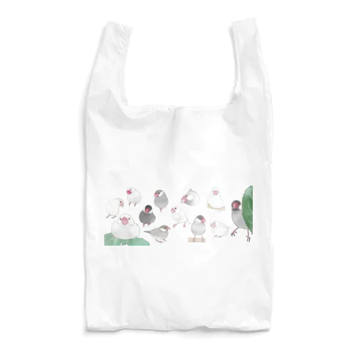 あつまれ文鳥ちゃん【まめるりはことり】 Reusable Bag