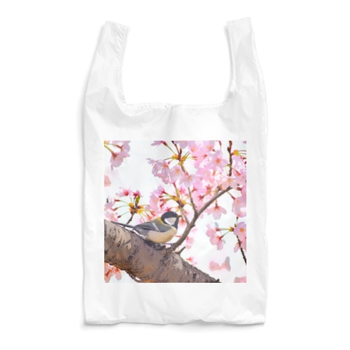 春のシジュウカラ Reusable Bag
