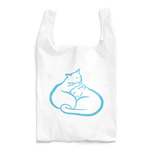 仲良しネコのグルーミング Reusable Bag