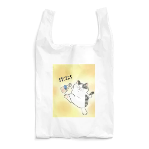 餅猫シダーのお買い物バック♪ Reusable Bag