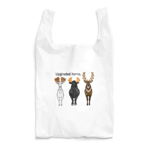 Upgraded horns. つのパン Reusable Bag