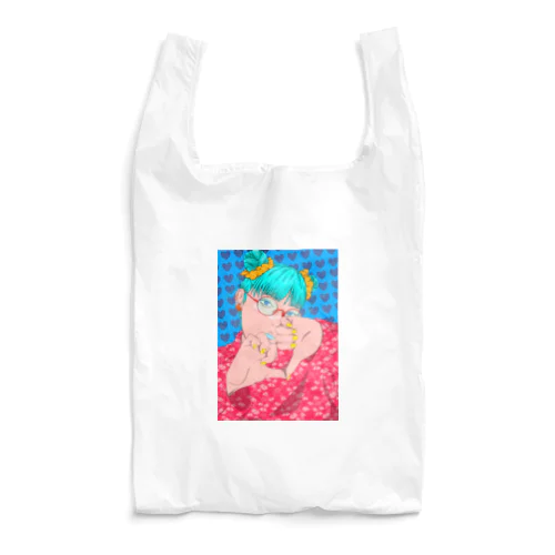 お団子ちゃん！メガネかけてる Reusable Bag