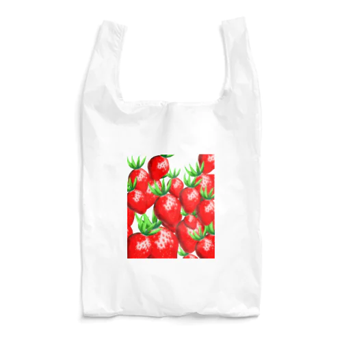 イチゴまみれ Reusable Bag