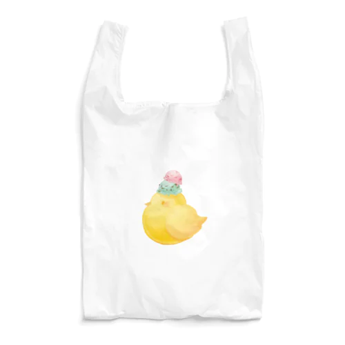 お菓子なひよこ・アイス Reusable Bag