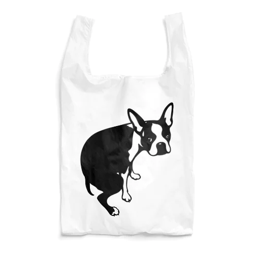 ボストンテリアうんちの犬 Reusable Bag