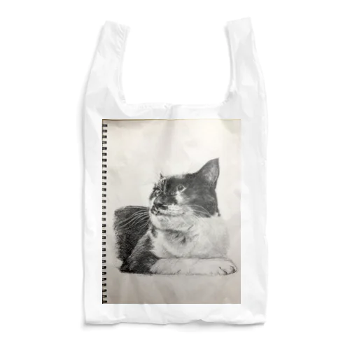 リングノート風のマスク猫 Reusable Bag