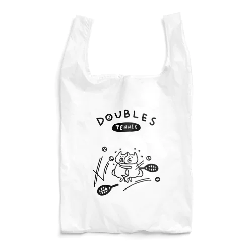 テニス　ダブルスに挑むイヌ Reusable Bag