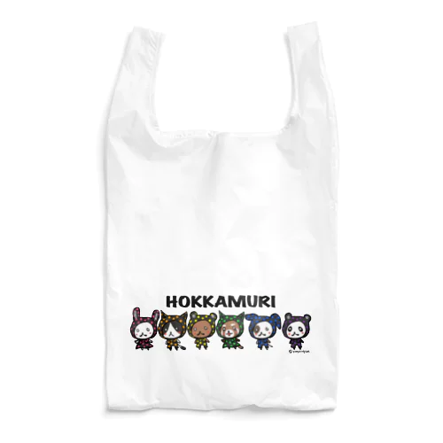 ドットほっかむり_集合！ Reusable Bag