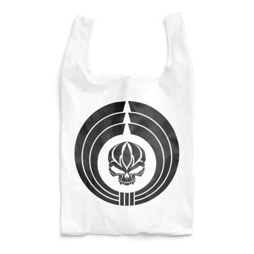 熨斗輪に髑髏 薄墨（オリジナル家紋シリーズ） Reusable Bag