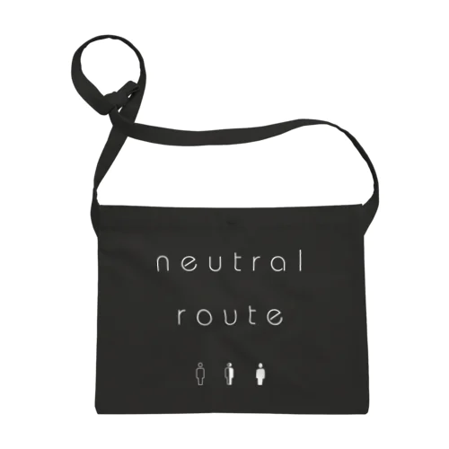 neutral route [White] サコッシュ