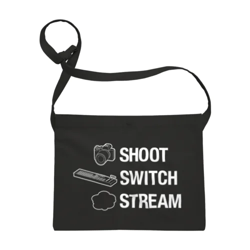 SHOOT, SWITCH, STREAM. サコッシュ