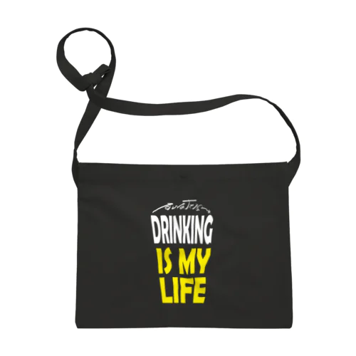 DRINKING IS MY LIFE ー酒とは命ー サコッシュ