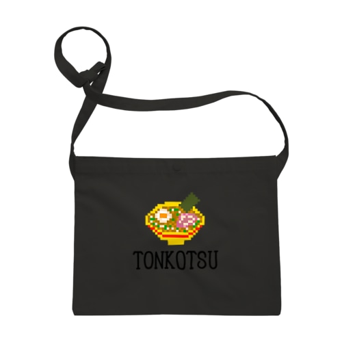 TONKOTSUラーメン×ピクセルアート Sacoche