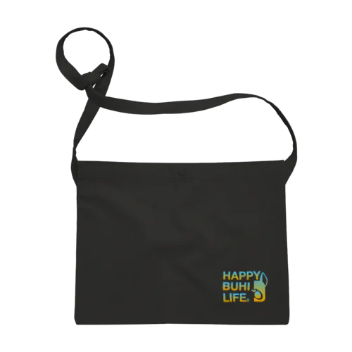 HAPPY BUHI LIFE original logo(grad1) サコッシュ