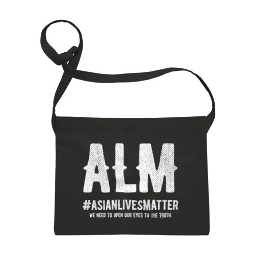 Asian Lives Matter。 白 サコッシュ