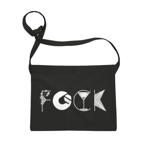 f"G"CK 白ロゴシリーズ Sacoche
