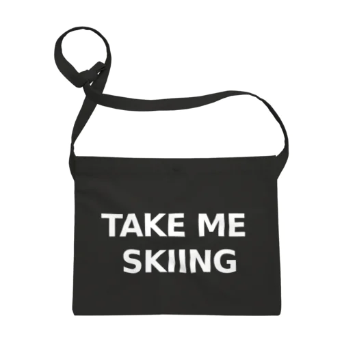 TAKE ME SKIING white サコッシュ