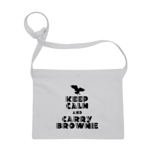 KEEP CALM AND CARRY BROWNIE2 サコッシュ