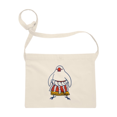 すもう文鳥よこづな　青ライン Sacoche