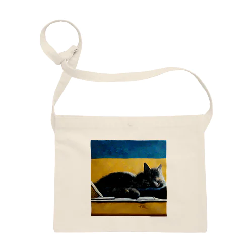 SLEEPING CAT on the PC by AI DESIGNER Sacoche