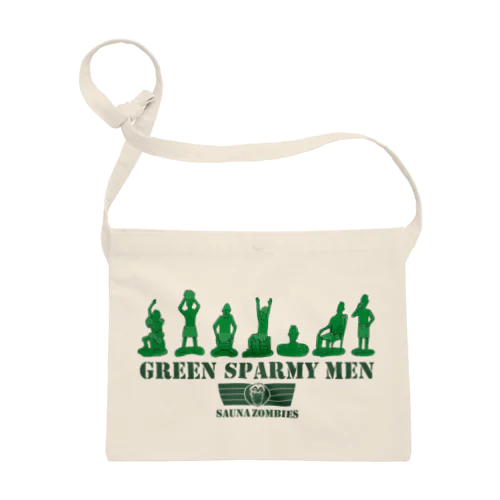 SAUNA ZOMBIES - GREEN SPARMY MEN - Sacoche