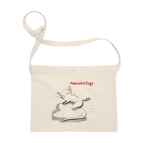 Peaceful Cats おやすみ Sacoche