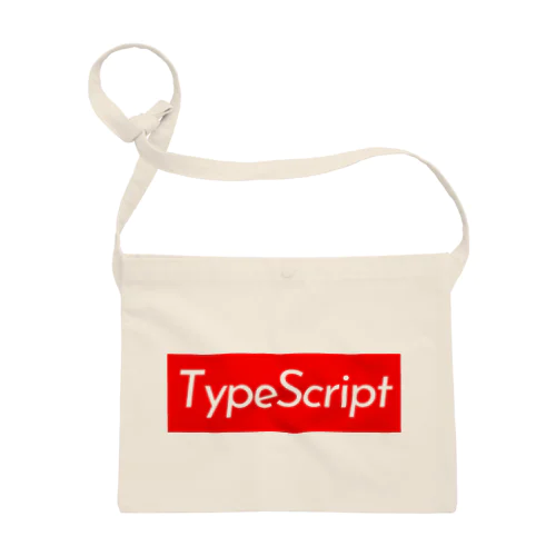 TypeScript ボックスロゴ (赤) サコッシュ