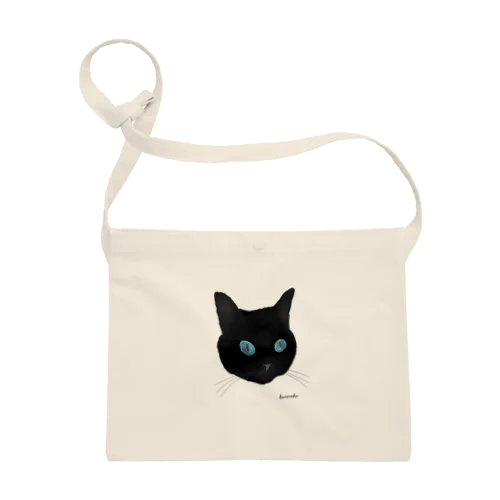 青い瞳の黒猫 Sacoche