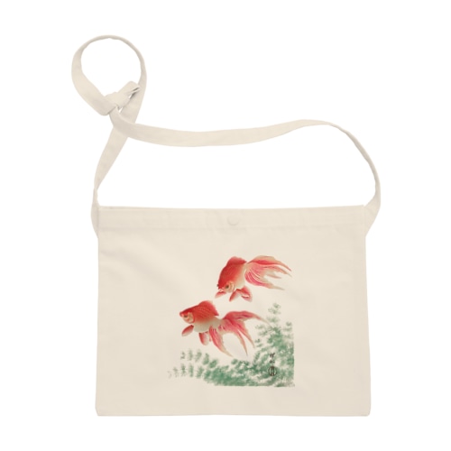 二匹の金魚　小原古邨作品編集　日本のアートTシャツ＆グッズ Sacoche