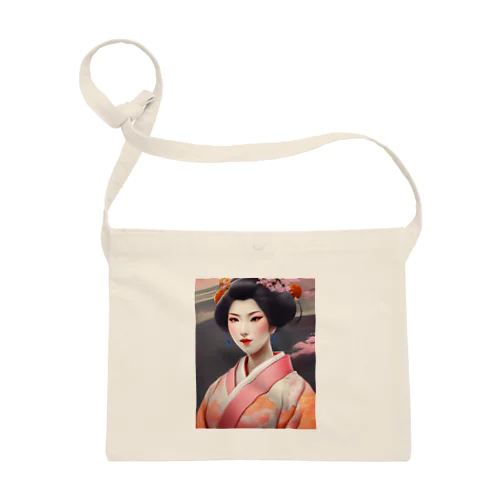 Japanese Courtesan Bloom Tee ”Geisha” サコッシュ
